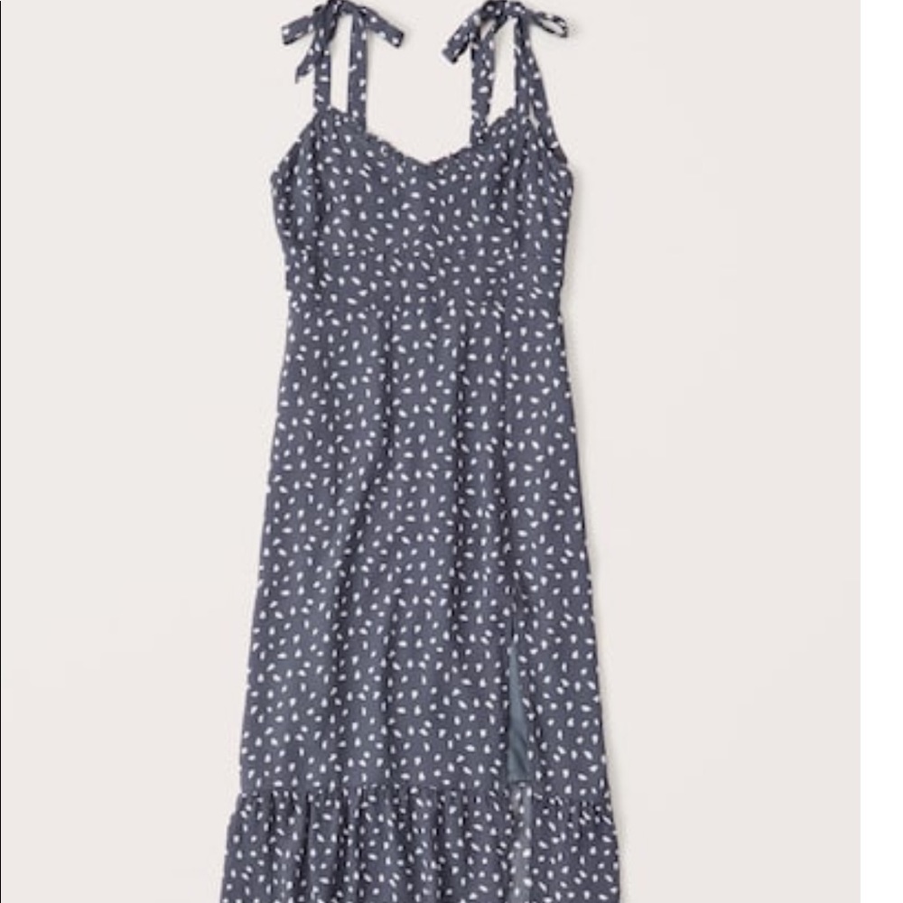 NWT Abercrombie Tie-Shoulder Midi Dress